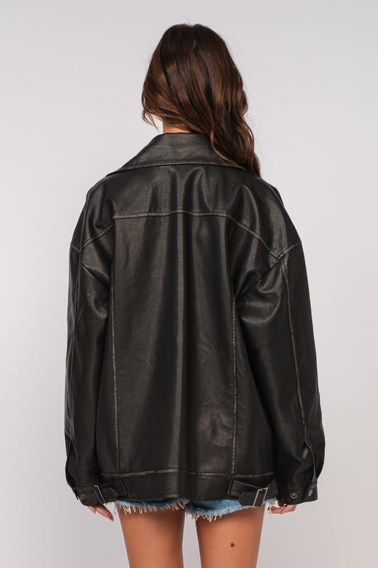 On Repeat Leather Jacket