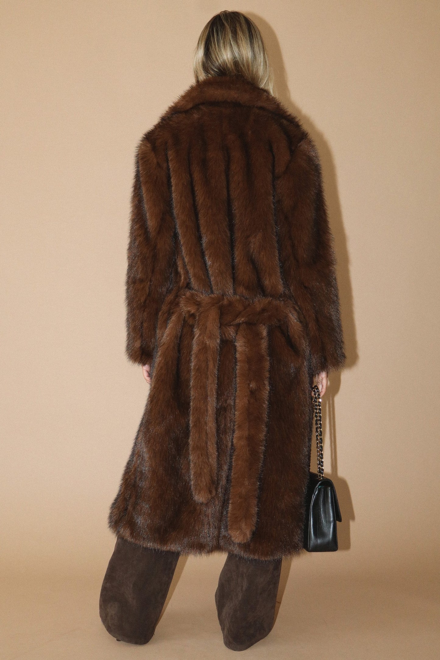 Winter Walk Fur Trench Coat