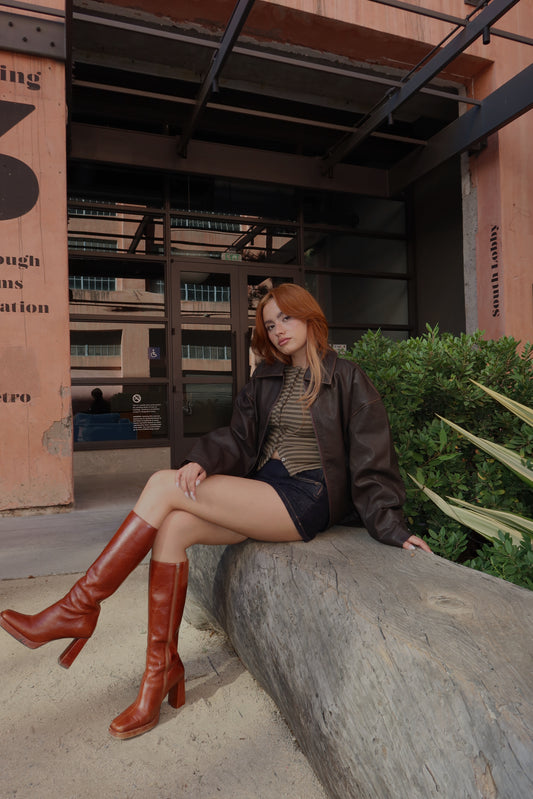 On Repeat Leather Jacket