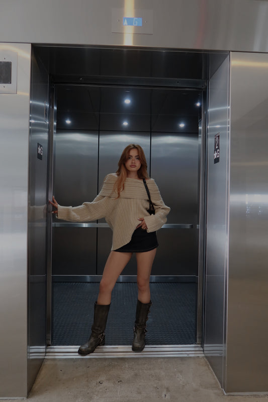 Hint Of Fall Off-shoulder Top